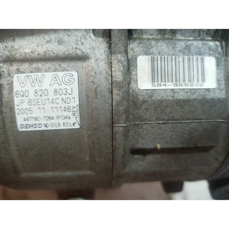 Recambio de compresor aire acondicionado para seat ibiza (6l1) sport rider referencia OEM IAM 6Q0820803J 6Q0820803J 6Q0820803J