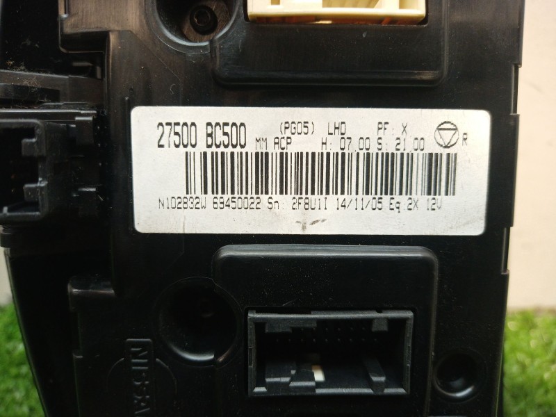 Recambio de mando climatizador para nissan micra (k12e) acenta referencia OEM IAM 27500BC500 69450022 N102832W