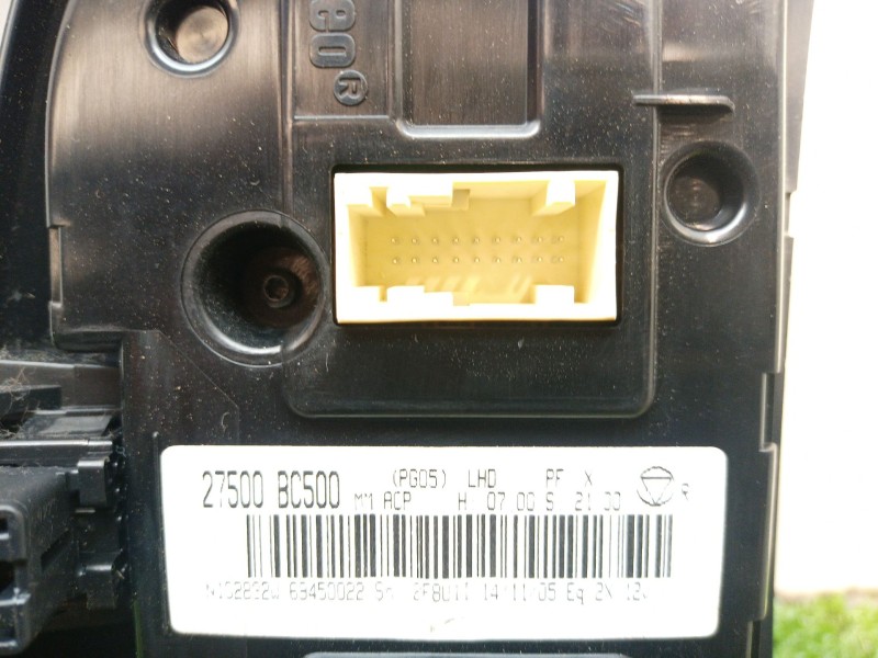 Recambio de mando climatizador para nissan micra (k12e) acenta referencia OEM IAM 27500BC500 69450022 N102832W