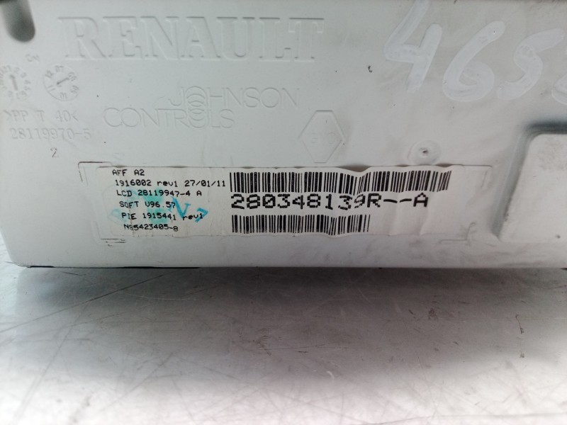 Recambio de pantalla multifuncion para renault clio iii authentique referencia OEM IAM 280348139R 280348139R 280348139