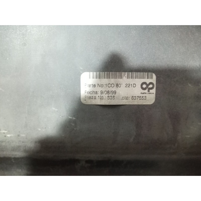 Recambio de paragolpes delantero para volkswagen new beetle (9c1/1c1) 1.9 tdi referencia OEM IAM 1C0807221D 1C0807221D 1C0807221