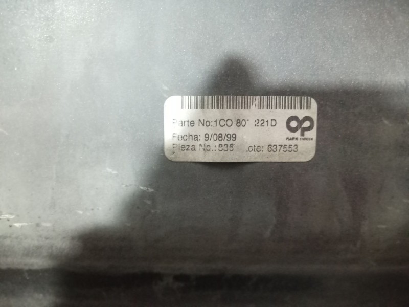 Recambio de paragolpes delantero para volkswagen new beetle (9c1/1c1) 1.9 tdi referencia OEM IAM 1C0807221D 1C0807221D 1C0807221