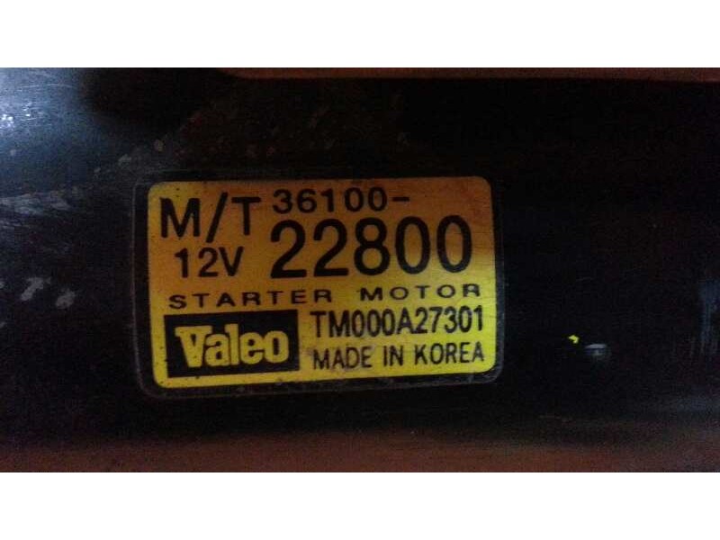 Recambio de motor arranque para hyundai accent (lc) 1.3 cat referencia OEM IAM TM000A27301  