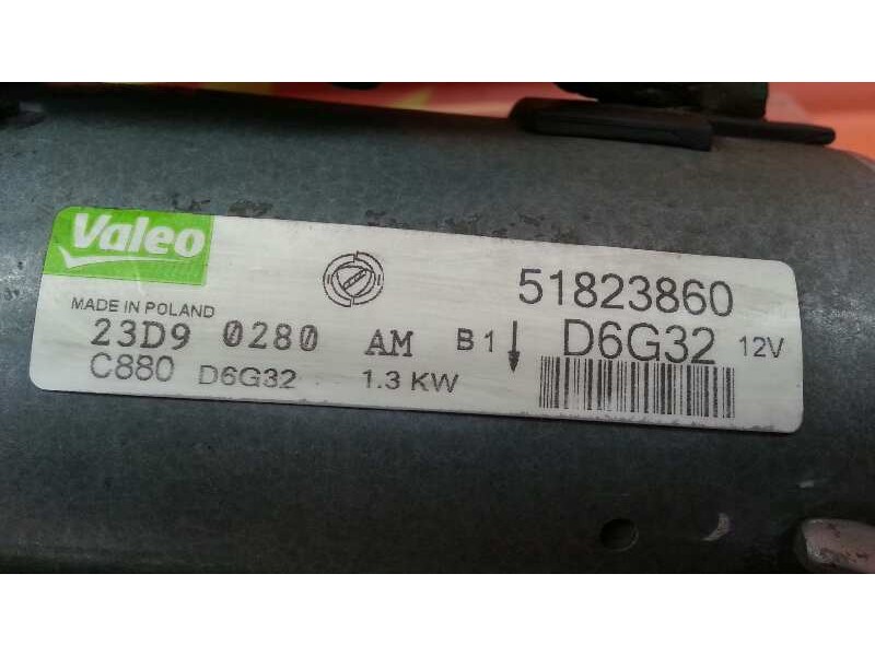 Recambio de motor arranque para fiat qubo (300) 1.3 16v jtd cat referencia OEM IAM D6G32  