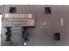 Recambio de centralita cierre para mercedes-benz clase c (w203) sportcoupe 2.0 compresor cat referencia OEM IAM 2038206426 65132 2