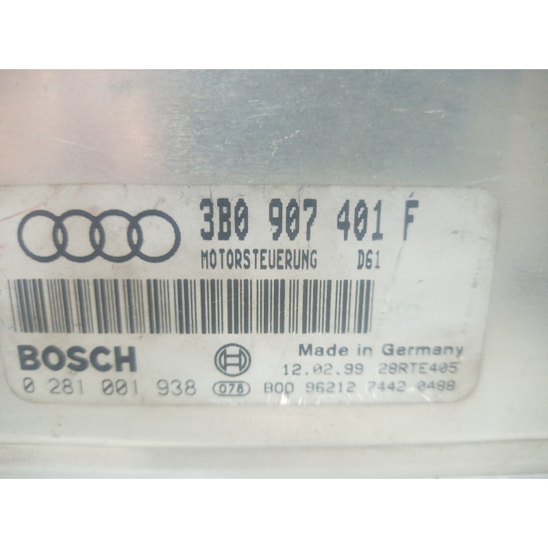 Recambio de centralita motor uce para volkswagen passat variant (3b5) 2.5 v6 tdi referencia OEM IAM 3B0907401F 3B0907401F 3B0907