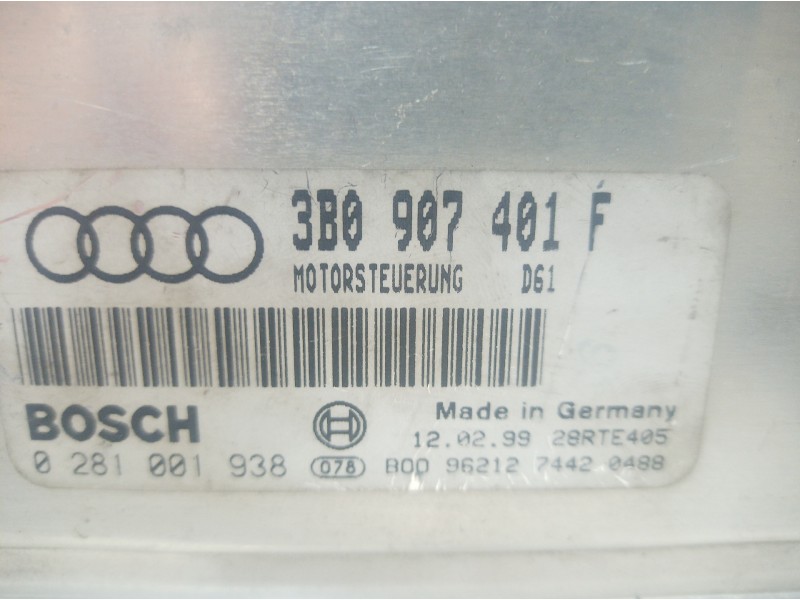 Recambio de centralita motor uce para volkswagen passat variant (3b5) 2.5 v6 tdi referencia OEM IAM 3B0907401F 3B0907401F 3B0907