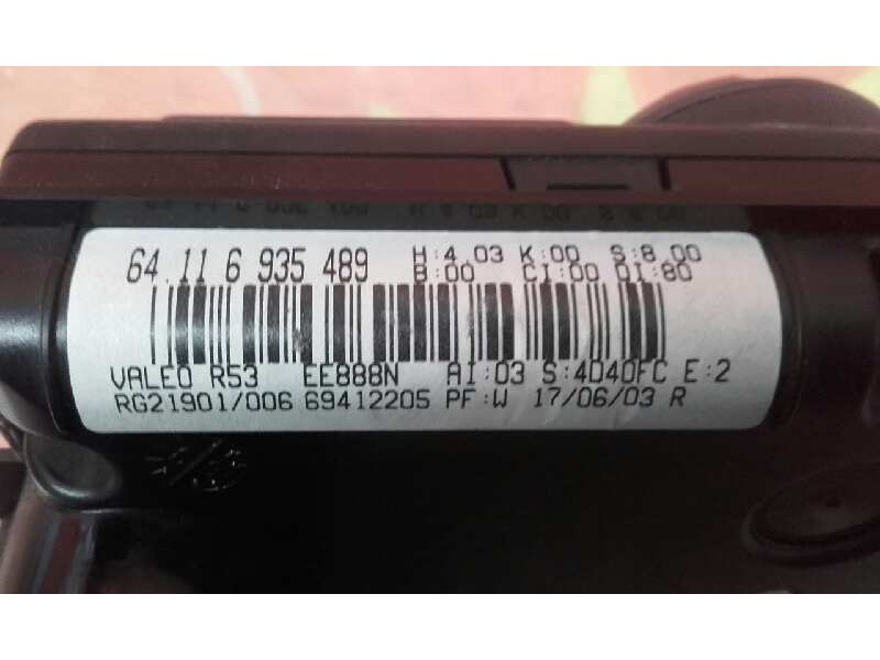 Recambio de mando climatizador para bmw mini (r50,r53) cooper referencia OEM IAM 64116935489 64116935489 64116935489