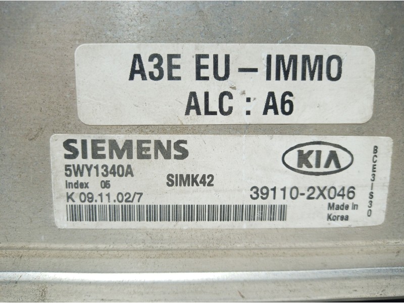 Recambio de centralita motor uce para ford escort berlina/turnier 1.6 16v cat referencia OEM IAM 391102X046 391102X046 391102X04