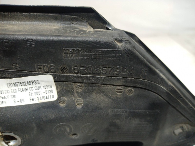 Recambio de retrovisor derecho para volkswagen polo (6r1) advance referencia OEM IAM 6R0857934 6R0857934 6R0857934