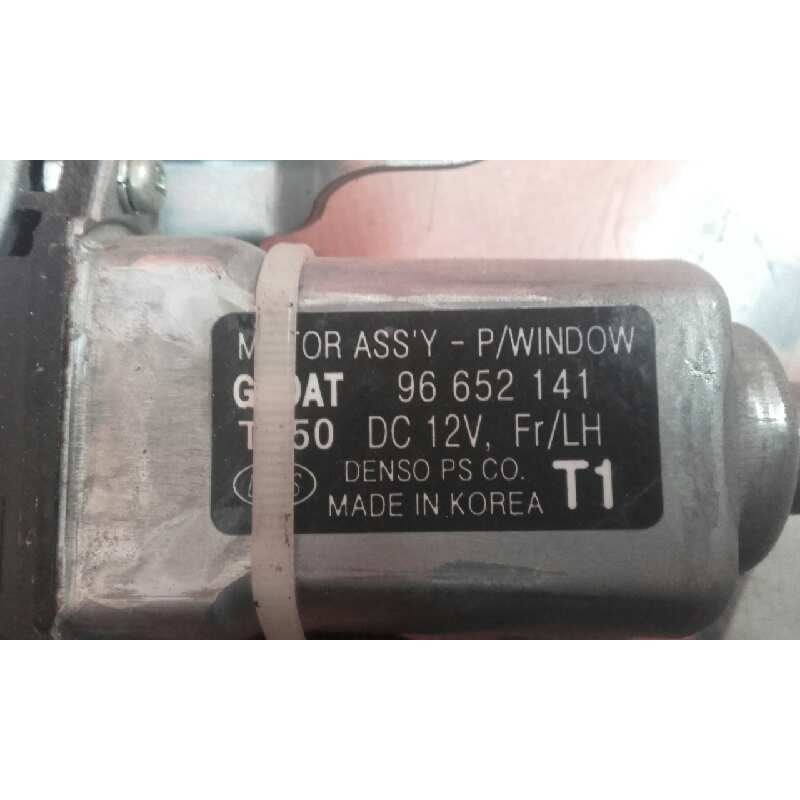 Recambio de elevalunas delantero izquierdo para chevrolet aveo 1.4 cat referencia OEM IAM 2PINS 12V 5 PTAS