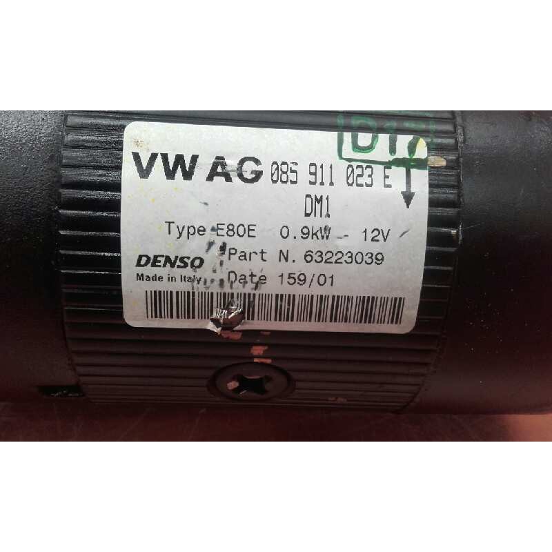 Recambio de motor arranque para saab 9-3 berlina 2.2 16v tid cat referencia OEM IAM AG085911023E 63223039 