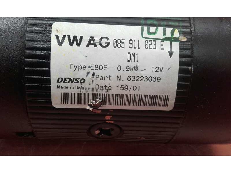 Recambio de motor arranque para saab 9-3 berlina 2.2 16v tid cat referencia OEM IAM AG085911023E 63223039 