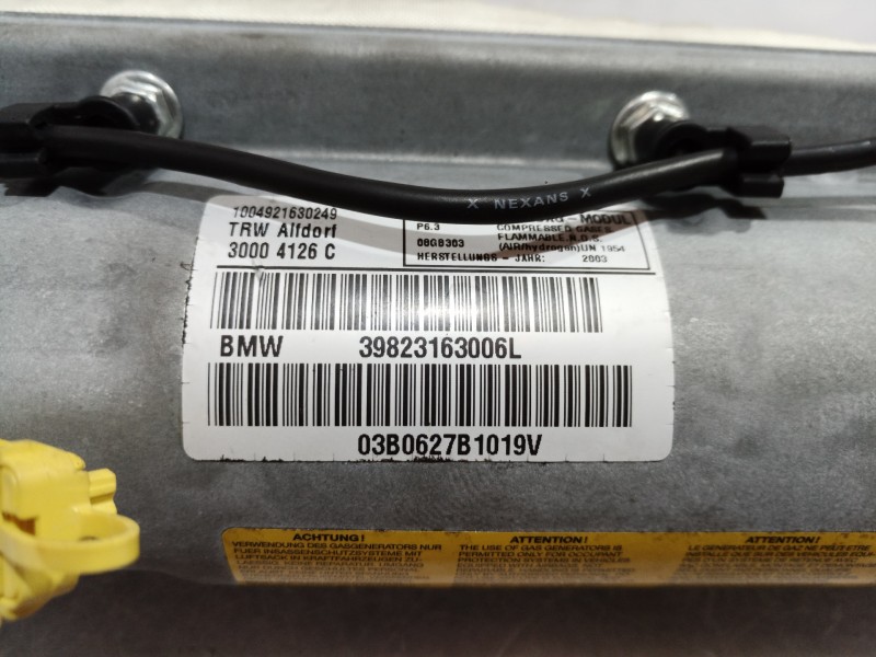 Recambio de airbag delantero derecho para bmw serie 5 berlina (e39) 530d exclusive referencia OEM IAM 39823163006L 39823163006 3