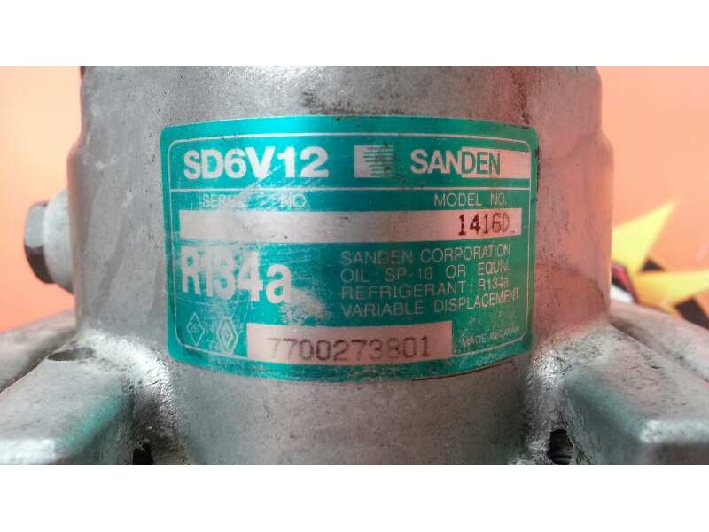 Recambio de compresor aire acondicionado para renault clio ii fase ii (b/cb0) 1.5 dci diesel referencia OEM IAM 7700273801 77002