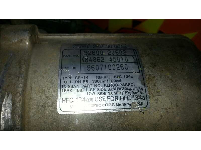 Recambio de compresor aire acondicionado para nissan primera berlina (p11) 2.0 turbodiesel cat referencia OEM IAM 926002J602 960