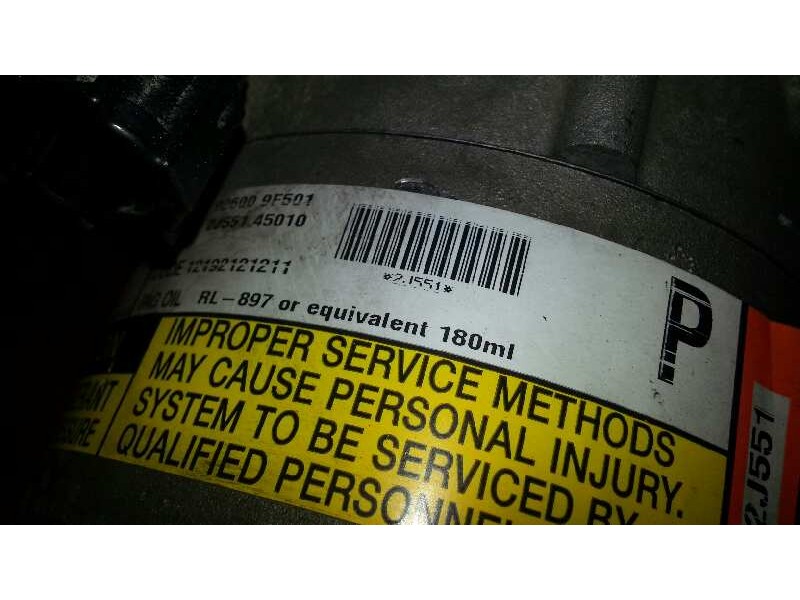 Recambio de compresor aire acondicionado para nissan almera (n16/e) 1.5 16v cat referencia OEM IAM 926009F501 926009F501 926009F