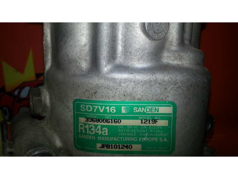 Recambio de compresor aire acondicionado para mg serie 45 (rt) 1.4 16v cat referencia OEM IAM JPB101240 JPB101240 JPB101240