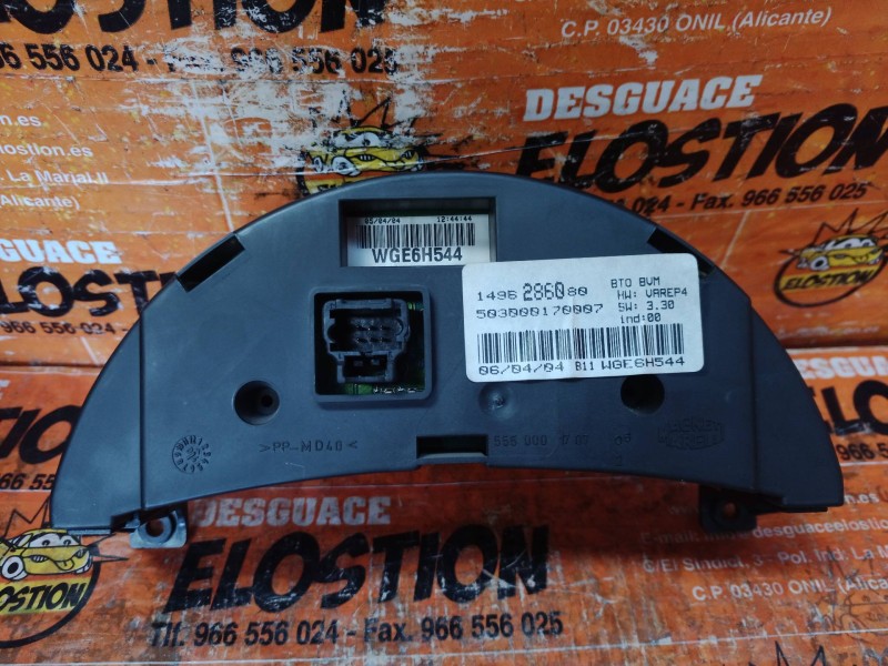 Recambio de cuadro instrumentos para fiat ulysse (179) 2.2 jtd dynamic referencia OEM IAM 1496286080 1496286080 503000170007