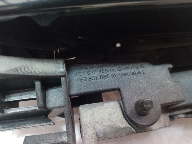 Recambio de maneta exterior trasera derecha para audi a8 (4e2) 3.7 quattro referencia OEM IAM 4E1837885 4E1837885 4E1837885