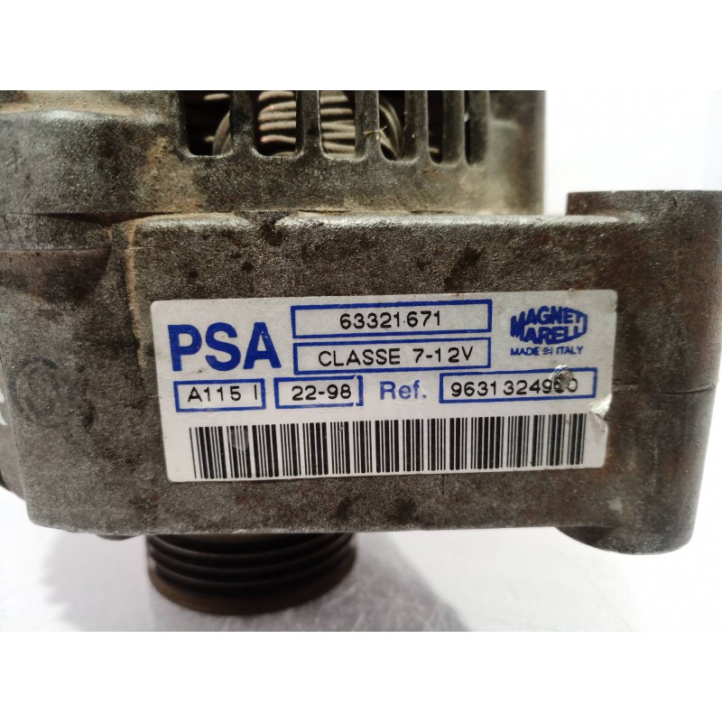 Recambio de alternador para peugeot 306 berlina 3/5 puertas (s1) profil referencia OEM IAM 9631324980 9631324980 9631324980