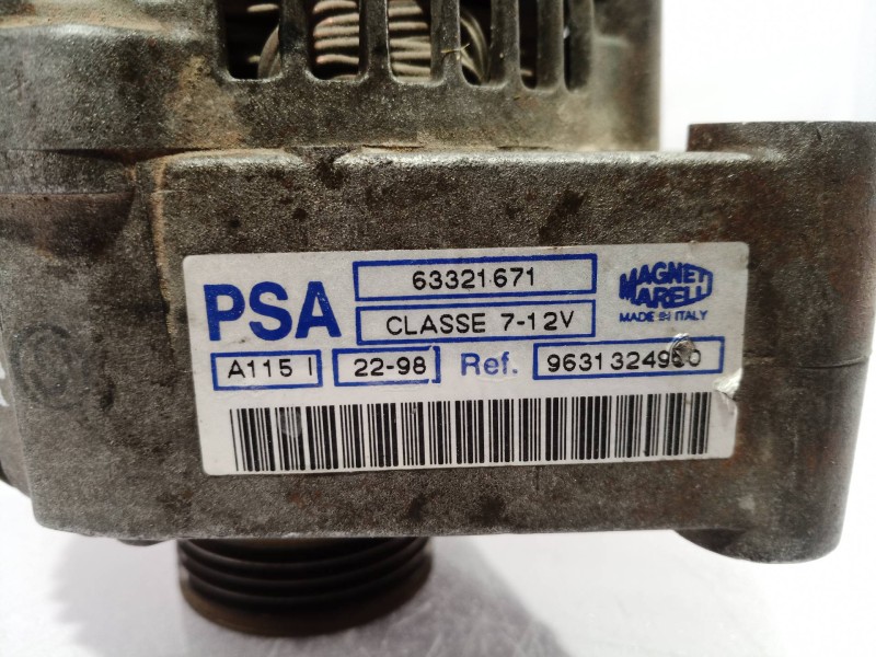 Recambio de alternador para peugeot 306 berlina 3/5 puertas (s1) profil referencia OEM IAM 9631324980 9631324980 9631324980