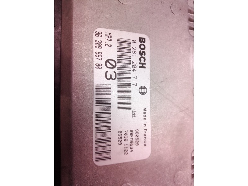 Recambio de centralita motor uce para peugeot 306 berlina 3/5 puertas (s1) profil referencia OEM IAM 0261204717 0261204717 96309