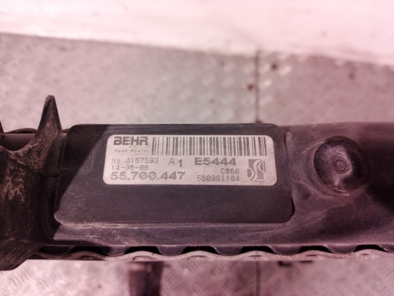 Recambio de radiador agua para fiat grande punto (199) 1.3 16v multijet active (55kw) referencia OEM IAM 55700447 55700447 56096