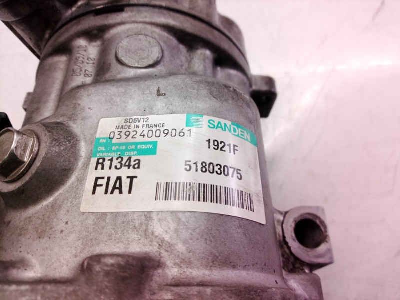 Recambio de compresor aire acondicionado para fiat grande punto (199) 1.3 16v multijet active (55kw) referencia OEM IAM 51803075