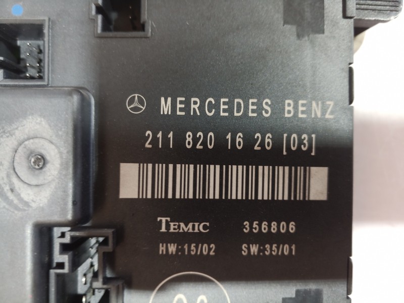 Recambio de centralita cierre para mercedes-benz clase e (w211) berlina referencia OEM IAM 2118201626 2118201626 2118201626