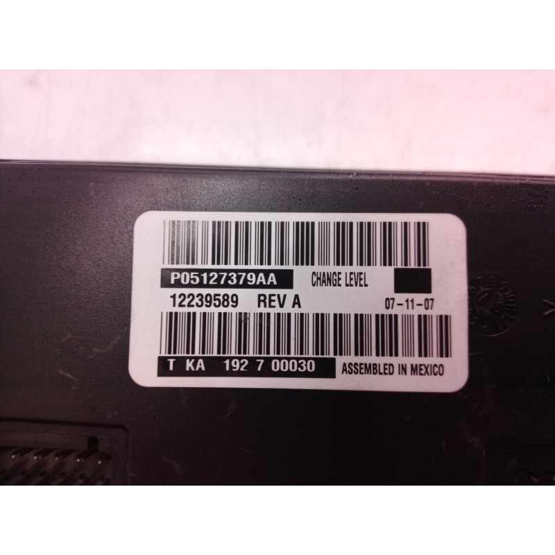 Recambio de mando climatizador para chrysler voyager (rg) 2.5 crd cat referencia OEM IAM P05127379AA P05127379 P05127379