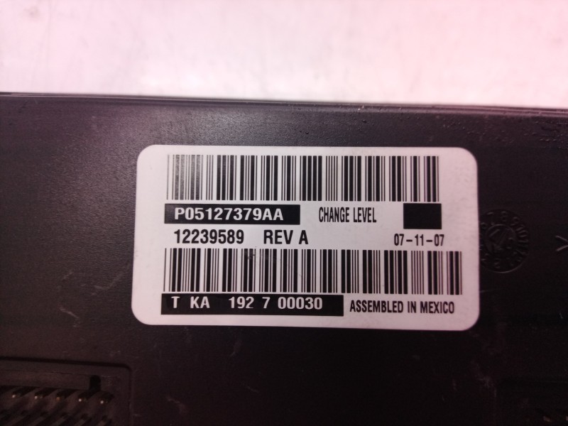 Recambio de mando climatizador para chrysler voyager (rg) 2.5 crd cat referencia OEM IAM P05127379AA P05127379 P05127379