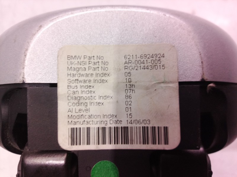 Recambio de cuadro instrumentos para mini mini (r50,r53) cooper s referencia OEM IAM 62116924924 62116924924 62116924924