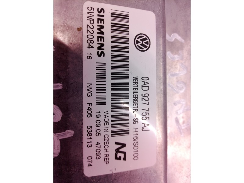 Recambio de modulo electronico para volkswagen touareg (7la) tdi v6 referencia OEM IAM 0AD927755AJ 0AD927755 0AD927755