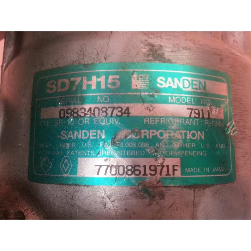 Recambio de compresor aire acondicionado para renault laguna (b56) 2.2 diesel referencia OEM IAM 7700861971F 7700861971F 0983408
