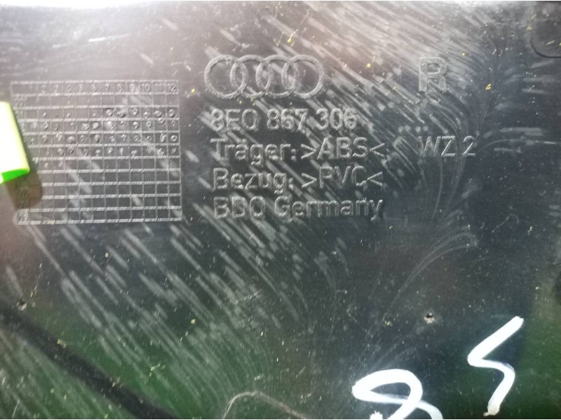 Recambio de guarnecido puerta trasera derecha para audi a4 avant (8e) 2.5 tdi (120kw) referencia OEM IAM 8E0867306 8E0867306 8E0