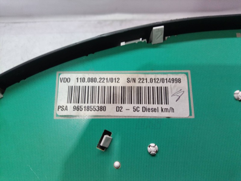 Recambio de cuadro instrumentos para peugeot 407 st confort pack referencia OEM IAM 9651855380 9651855380 9651855380