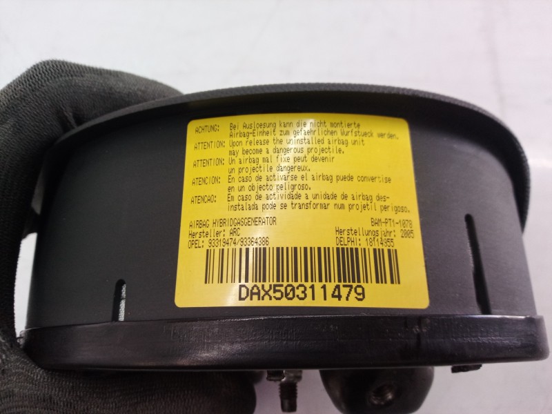 Recambio de airbag volante para opel meriva enjoy referencia OEM IAM 5911525  