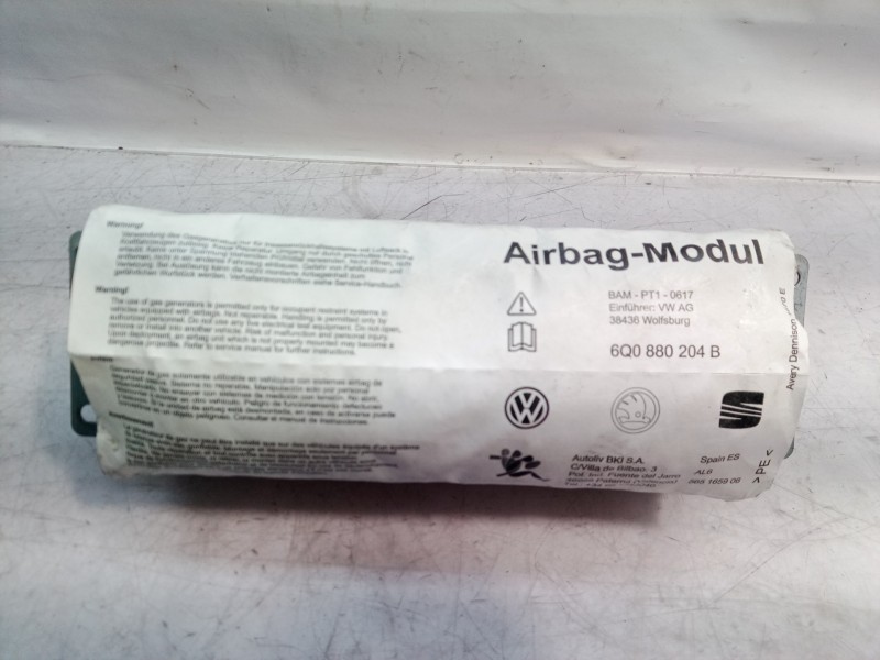 Recambio de airbag delantero derecho para volkswagen polo (9n1) conceptline referencia OEM IAM 6Q0880204 6Q0880204 565165906F