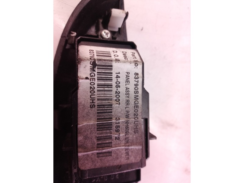 Recambio de mando elevalunas trasero izquierdo para honda civic berlina 5 (fk) referencia OEM IAM 83790SMG 83790 83790