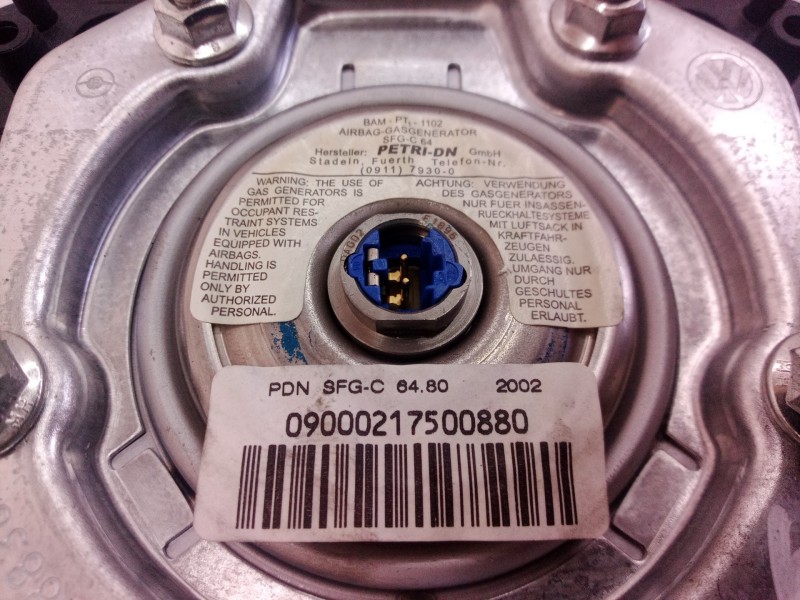 Recambio de airbag volante para volkswagen polo (9n1) highline referencia OEM IAM 6018838 6018838 6018838