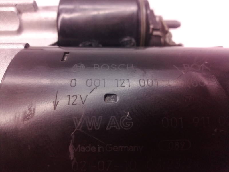 Recambio de motor arranque para volkswagen polo (9n1) highline referencia OEM IAM 0001121001 0001121001 0001121001