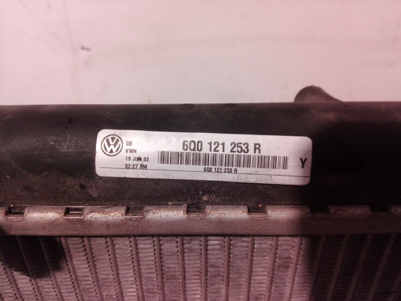 Recambio de radiador agua para volkswagen polo (9n1) highline referencia OEM IAM 6Q0121253R 6Q0121253 6Q0121253