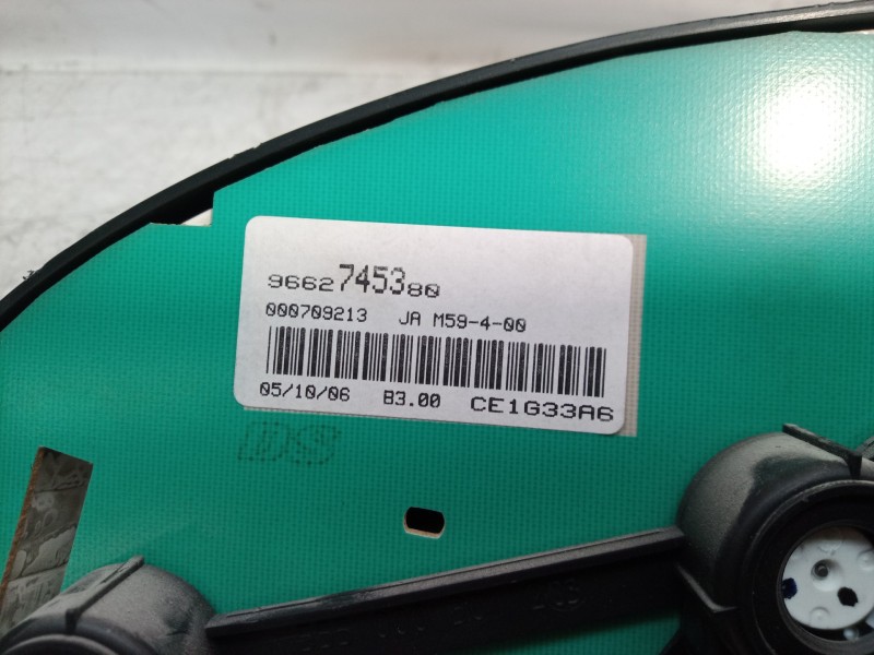 Recambio de cuadro instrumentos para citroën berlingo 2.0 hdi collection familiar referencia OEM IAM 9662745380 9662745380 96627