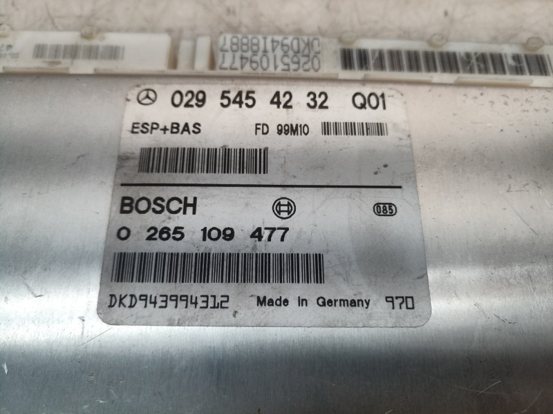 Recambio de centralita asr para mercedes-benz clase a (w168) 1.6 cat referencia OEM IAM 0295454232Q01 0295454232Q01 0265109477