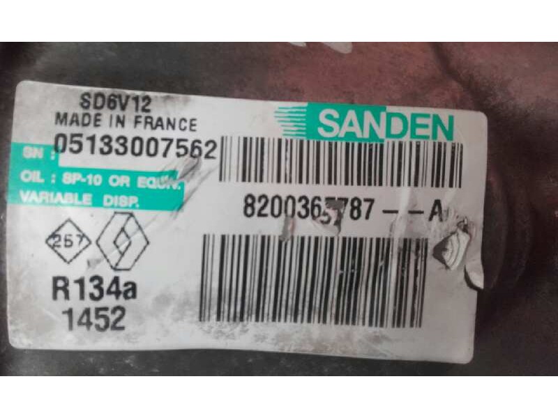 Recambio de compresor aire acondicionado para renault clio iii dynamique referencia OEM IAM 8200365787A 05133007562 8200365787A