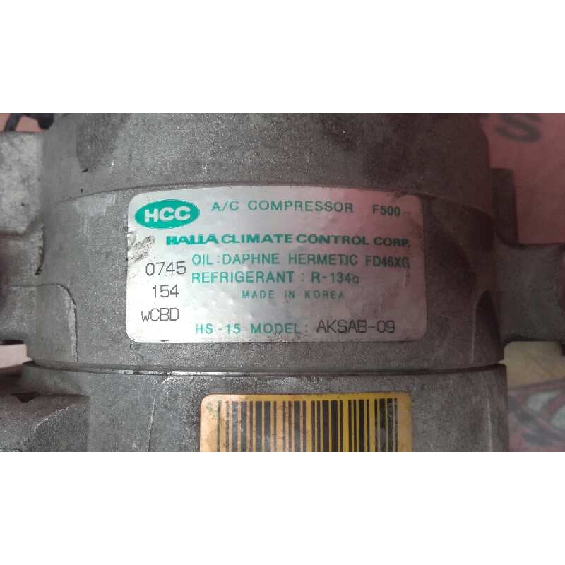 Recambio de compresor aire acondicionado para hyundai coupe (rd) 1.6 fx referencia OEM IAM AKSAB09 AKSAB09 0745154WCBD