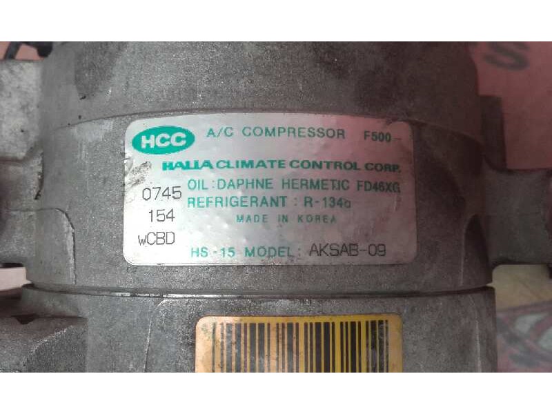 Recambio de compresor aire acondicionado para hyundai coupe (rd) 1.6 fx referencia OEM IAM AKSAB09 AKSAB09 0745154WCBD