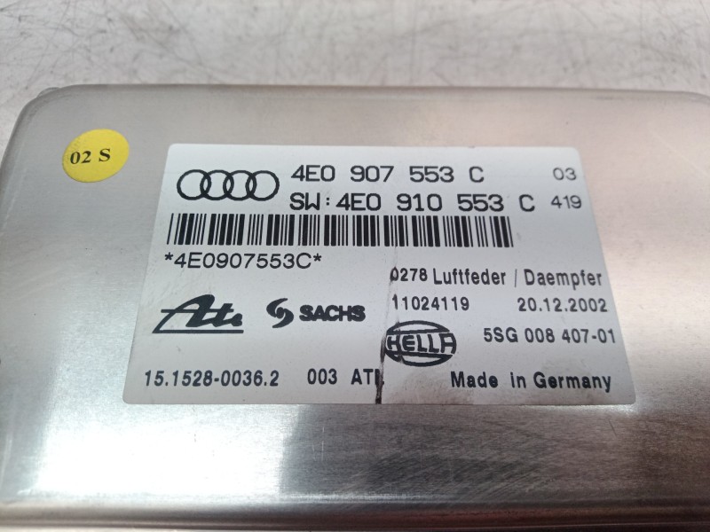 Recambio de centralita suspension para audi a8 (4e2) 3.7 quattro referencia OEM IAM 4E0907553 4E0907553 4E0910553