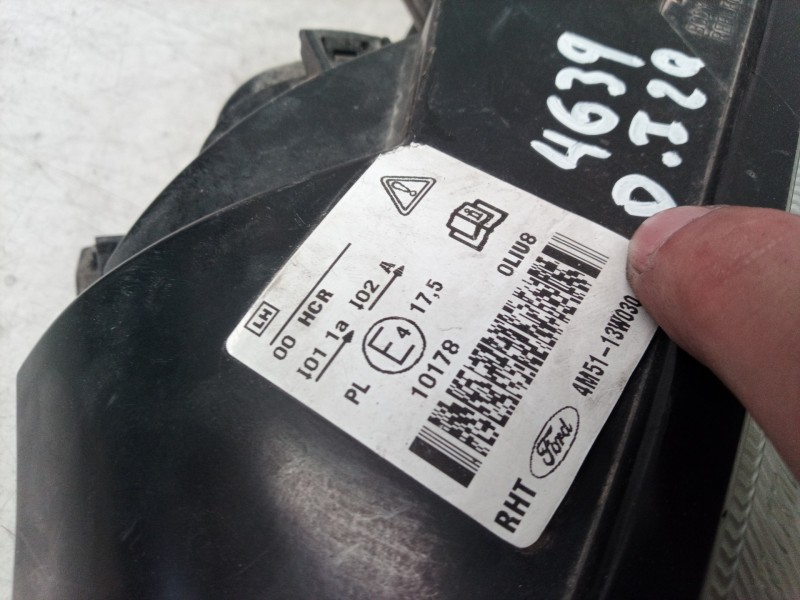 Recambio de faro izquierdo para ford focus berlina (cap) ambiente (d) referencia OEM IAM 4M5113W030 4M5113W030 4M5113W030